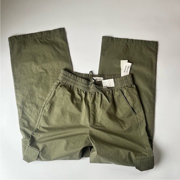 Abercrombie & Fitch x Jen Reed Wide Leg Cargo Pants Sage XS NWT - Picture 15 of 15